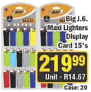 J&E Cash and Carry BIC Big J.6 Maxi Lighters offer