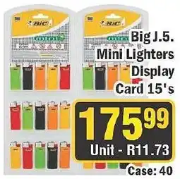 J&E Cash and Carry BIC Big J.5 Mini Lighters offer