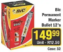 J&E Cash and Carry Bic Permanent Marker Bullet 12's offer