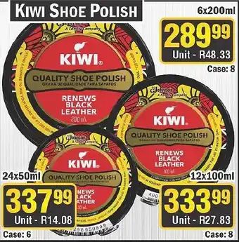 J&E Cash and Carry KIWI SHOE POLISH offer