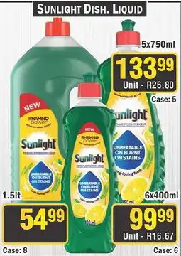 J&E Cash and Carry Sunlight Dish. Liquid offer