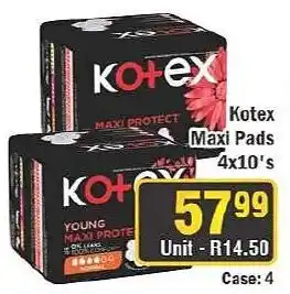 J&E Cash and Carry Kotex Maxi Pads offer