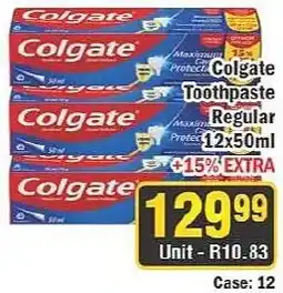 J&E Cash and Carry Colgate Toothpaste Regular offer