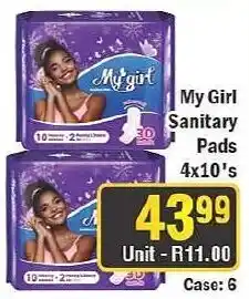 J&E Cash and Carry My Girl Sanitary Pads offer