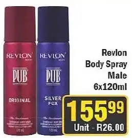 J&E Cash and Carry Revlon Body Spray Male offer