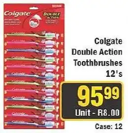 J&E Cash and Carry Colgate Double Action Toothbrushes offer