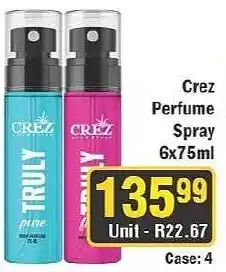J&E Cash and Carry Crez Perfume Spray offer