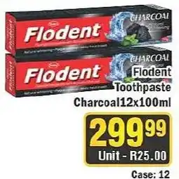 J&E Cash and Carry Flodent Charcoal Toothpaste offer