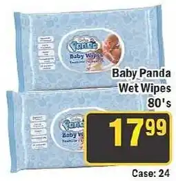 J&E Cash and Carry Baby Panda Wet Wipes offer