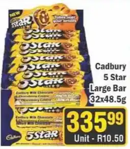 J&E Cash and Carry Cadbury 5 Star Large Bar offer