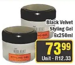 J&E Cash and Carry Black Velvet Styling Gel offer