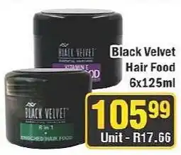 J&E Cash and Carry Black Velvet Hair Food offer