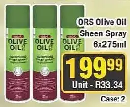 J&E Cash and Carry ORS Olive Oil Sheen Spray offer
