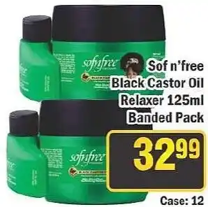 J&E Cash and Carry Sof n'free Black Castor Oil Relaxer offer