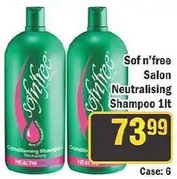 J&E Cash and Carry Sof n'free Salon Neutralising Shampoo offer