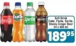DB Cash And Carry Soft Drink Coke, Fanta, Sprite, Stoney Ginger Beer offer