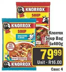 J&E Cash and Carry Knorrox Soup Bag offer
