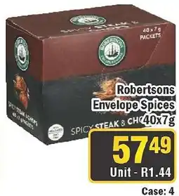 J&E Cash and Carry Robertsons Envelope Spices offer
