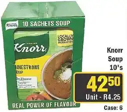 J&E Cash and Carry Knorr Soup 10's offer