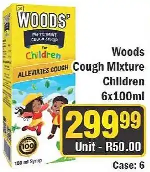 J&E Cash and Carry Woods' Peppermint Cough Syrup Children offer