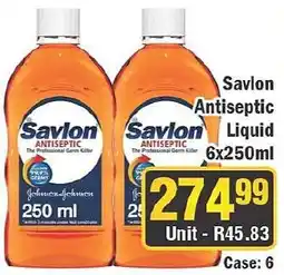 J&E Cash and Carry Savlon Antiseptic Liquid offer