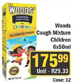 J&E Cash and Carry Woods' Peppermint Cough Syrup for Children offer