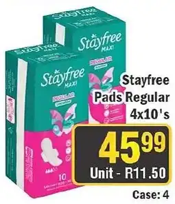 J&E Cash and Carry Stayfree Pads Regular offer