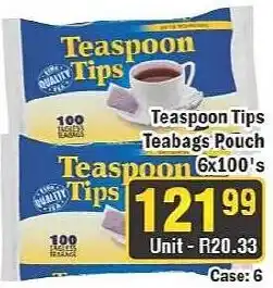 J&E Cash and Carry Teaspoon Tips Teabag Pouch offer