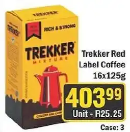 J&E Cash and Carry Trekker Red Label Coffee offer