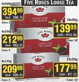 J&E Cash and Carry Five Roses Loose Leaf Tea Blend offer