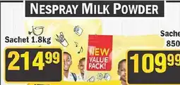 J&E Cash and Carry Nespray Milk Powder offer