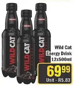 J&E Cash and Carry Wild Cat Energy Drink offer