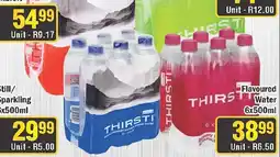 J&E Cash and Carry THIRSTI Flavoured Water offer