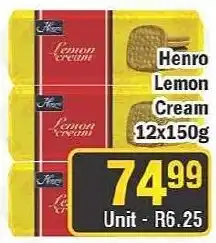 J&E Cash and Carry Henro Lemon Cream offer