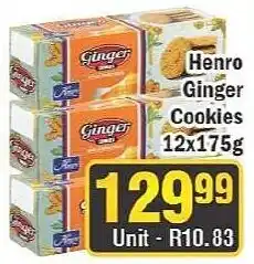 J&E Cash and Carry Henro Ginger Cookies offer