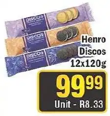 J&E Cash and Carry Henro Discos offer