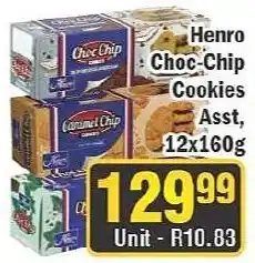 J&E Cash and Carry Henro Choc-Chip Cookies Assorted offer