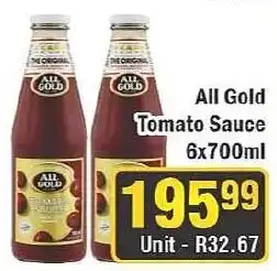 J&E Cash and Carry All Gold Tomato Sauce offer