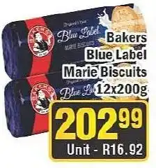 J&E Cash and Carry Bakers Blue Label Marie Biscuits offer
