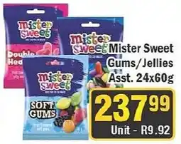 J&E Cash and Carry Mister Sweet Gums/Jellies Assorted offer