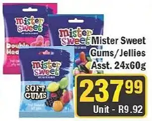 J&E Cash and Carry Mister Sweet Gums/Jellies Assorted offer