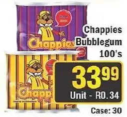 J&E Cash and Carry Chappies Bubblegum 100's offer