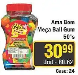 J&E Cash and Carry Ama Bom Mega Ball Gum 50's offer