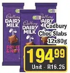 J&E Cash and Carry Cadbury Dairy Milk Choc Slabs offer