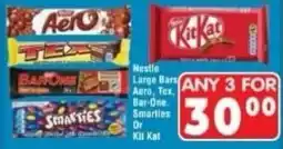 DB Cash And Carry Nestle Large Bars Aero, Tex, Bar-One, Smarties Or Kit Kat offer