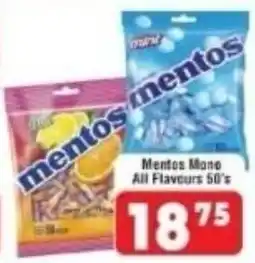 DB Cash And Carry Mentos Mono All Flavours 50's offer