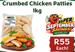 Foodeez Crumbed Chicken Patties offer