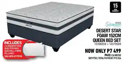 Home Corp idream DESERT STAR FOAM 152CM QUEEN BED SET offer