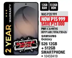 Home Corp SAMSUNG Galaxy S26 12GB + 512GB SMARTPHONE offer