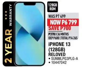 IPhone 13 (128GB) RELOVED